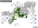2023年01月27日の東海地方の実況天気