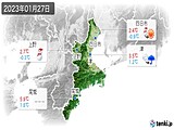 実況天気(2023年01月27日)
