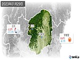 2023年01月29日の栃木県の実況天気