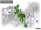 2023年02月01日の京都府の実況天気