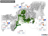 実況天気(2023年02月01日)