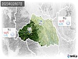 2023年02月07日の埼玉県の実況天気