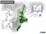 実況天気(2023年02月12日)