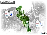 2023年02月18日の京都府の実況天気