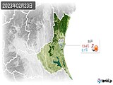 2023年02月23日の茨城県の実況天気