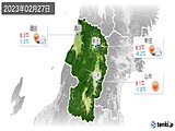 2023年02月27日の山形県の実況天気