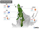 実況天気(2023年02月28日)