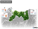 2023年03月04日の鳥取県の実況天気