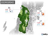 2023年03月04日の山形県の実況天気