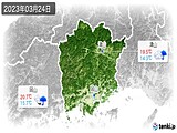 2023年03月24日の岡山県の実況天気