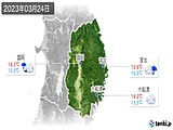 2023年03月24日の岩手県の実況天気