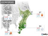2023年03月30日の千葉県の実況天気