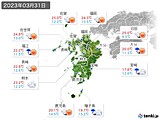 実況天気(2023年03月31日)