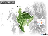 2023年04月01日の佐賀県の実況天気