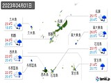 2023年04月01日の沖縄県の実況天気