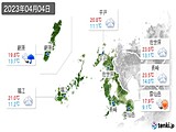 2023年04月04日の長崎県の実況天気