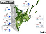 2023年04月06日の道東の実況天気