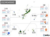 2023年04月06日の沖縄県の実況天気