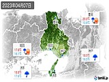 2023年04月07日の兵庫県の実況天気