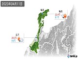 2023年04月11日の石川県の実況天気