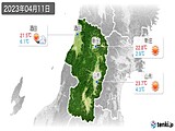 2023年04月11日の山形県の実況天気