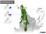実況天気(2023年04月11日)