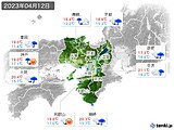 2023年04月12日の近畿地方の実況天気