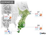 2023年04月12日の千葉県の実況天気