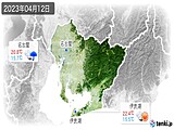 2023年04月12日の愛知県の実況天気