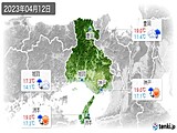 2023年04月12日の兵庫県の実況天気