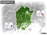 2023年04月12日の岡山県の実況天気