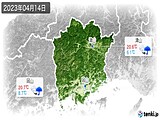 2023年04月14日の岡山県の実況天気