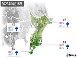 2023年04月15日の千葉県の実況天気