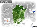 2023年04月16日の岡山県の実況天気