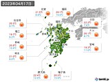 2023年04月17日の九州地方の実況天気