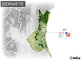 2023年04月17日の茨城県の実況天気