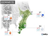 2023年04月17日の千葉県の実況天気