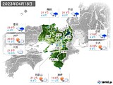 2023年04月18日の近畿地方の実況天気
