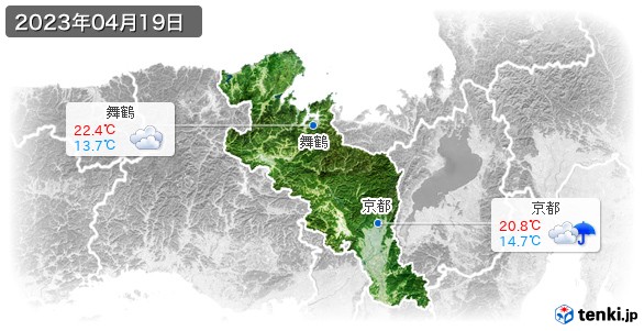 京都府(2023年04月19日の天気