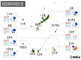 実況天気(2023年04月21日)