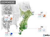 2023年04月23日の千葉県の実況天気