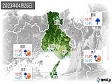 2023年04月26日の兵庫県の実況天気