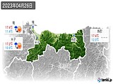 2023年04月26日の鳥取県の実況天気
