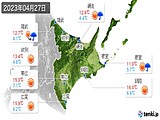 2023年04月27日の道東の実況天気