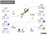 2023年04月27日の沖縄県の実況天気
