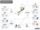 実況天気(2023年04月27日)