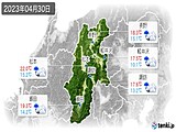 2023年04月30日の長野県の実況天気