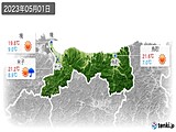 2023年05月01日の鳥取県の実況天気