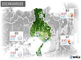 2023年05月03日の兵庫県の実況天気