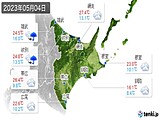 2023年05月04日の道東の実況天気